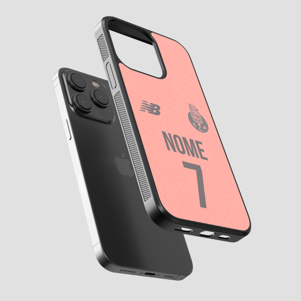 Capa de telemóvel personalizada resistente, design FC Porto 2025/2026