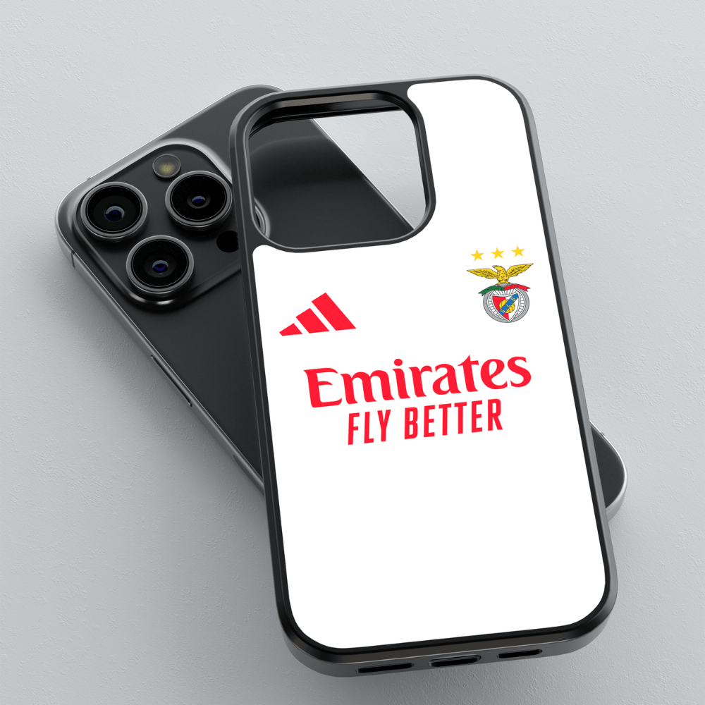 Capa de telemóvel resistente com design do equipamento do Benfica 2025/2026