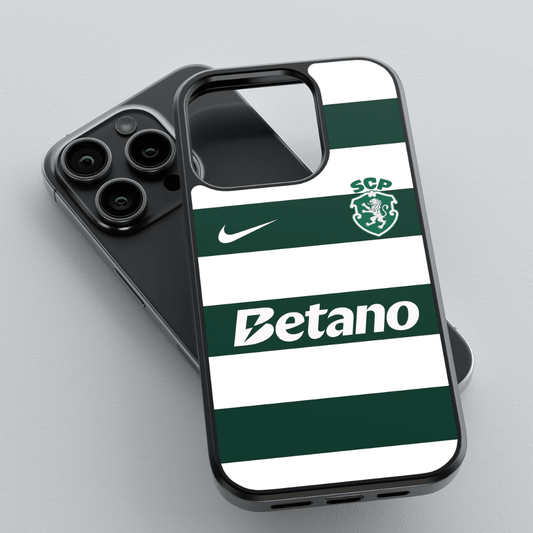 Capa protetora em TPU com estampado do equipamento do Sporting 2026/2027