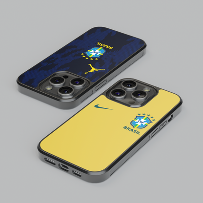 Capa de telemóvel resistente com design da Seleção Brasileira 2026