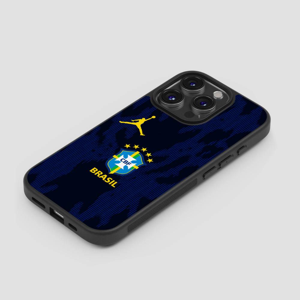 Capa Seleção Brasil 2026 para telemóvel — detalhe do design | CASE IT UP