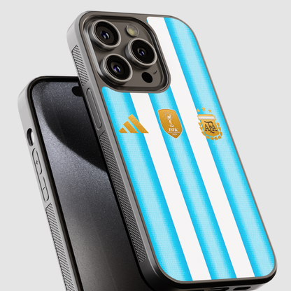 Capa de telemóvel CASE IT UP com design inspirado no equipamento da Seleção Argentina 2026