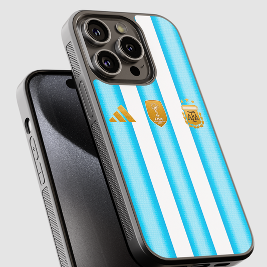 Capa de telemóvel CASE IT UP com design inspirado no equipamento da Seleção Argentina 2026