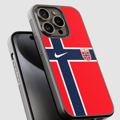 Capa de telemóvel CASE IT UP com design inspirado no equipamento da Seleção da Noruega 2026