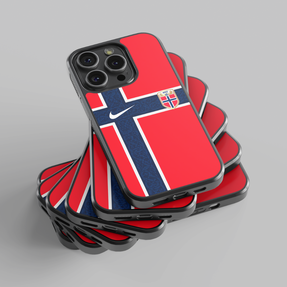 Capa protetora em TPU com estampado da Seleção da Noruega 2026