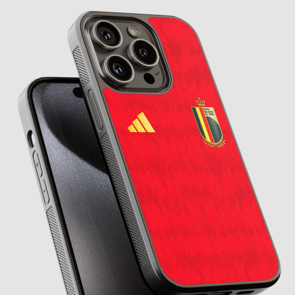 Capa de telemóvel CASE IT UP com design inspirado no equipamento da Seleção da Bélgica 2026