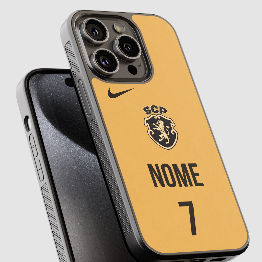Capa de telemóvel personalizada CASE IT UP com nome e número, equipamento alternativo do Sporting