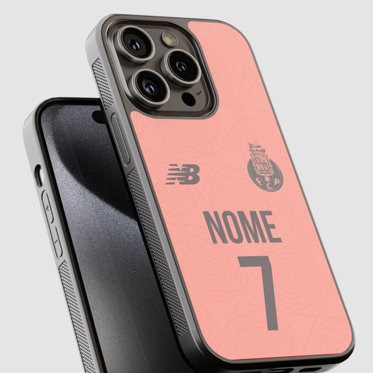 Capa de telemóvel personalizada CASE IT UP com nome e número, design FC Porto 2025/2026