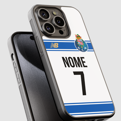 Capa personalizável do FC Porto com espaço para nome e número, marca CASE IT UP