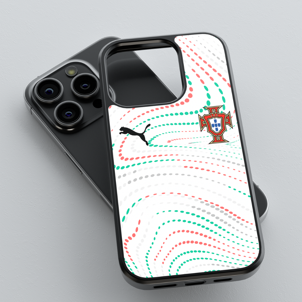 Capa de telemóvel resistente com design da Seleção Portuguesa 2025