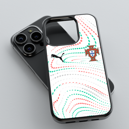 Capa de telemóvel resistente com design da Seleção Portuguesa 2025