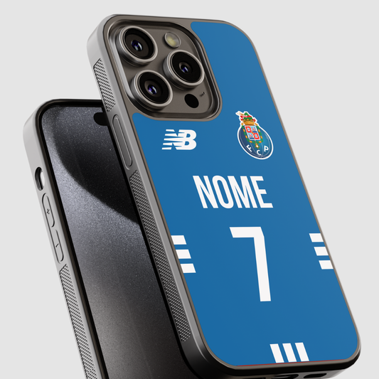 Capa de telemóvel personalizada CASE IT UP com nome e número, design FC Porto