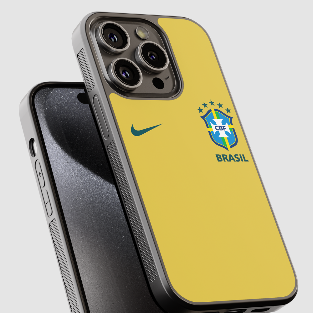 Capa de telemóvel CASE IT UP com design inspirado no equipamento da Seleção Brasileira 2026