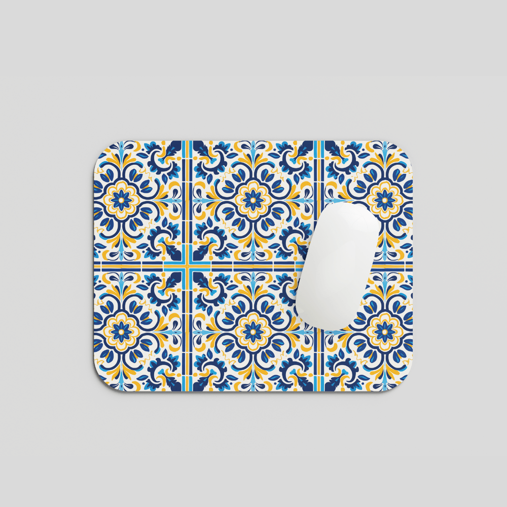 Tapete de rato CASE IT UP inspirado nos azulejos tradicionais portugueses