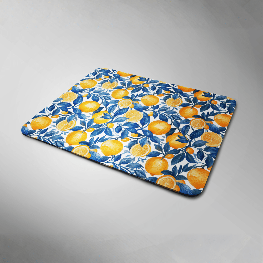 Tapete de rato com design de azulejo português