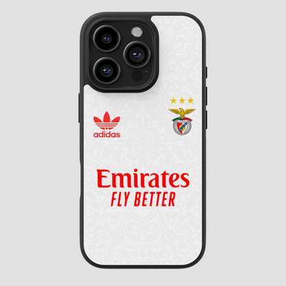 Capa protetora em TPU com estampado do equipamento alternativo do Benfica 2026/2027