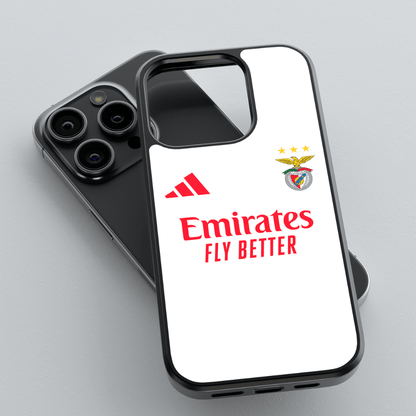 Capa de telemóvel resistente com design do equipamento do Benfica 2025/2026