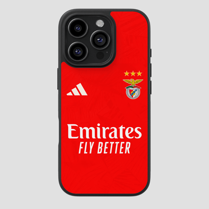 Capa protetora em TPU com estampado do equipamento do Benfica 2026/2027
