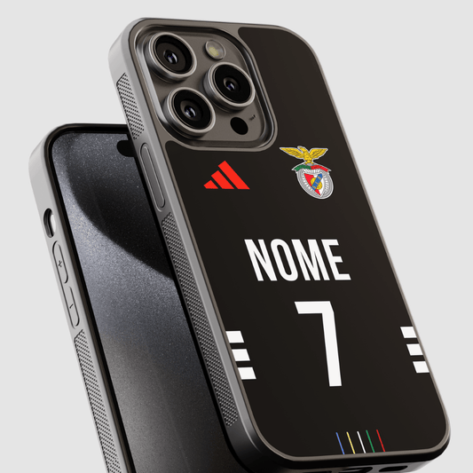 Capa de telemóvel personalizada CASE IT UP com nome e número, design Benfica
