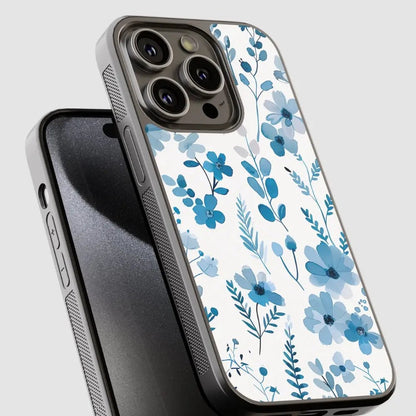 Capa CASE IT UP com padrão floral azul, vista adicional