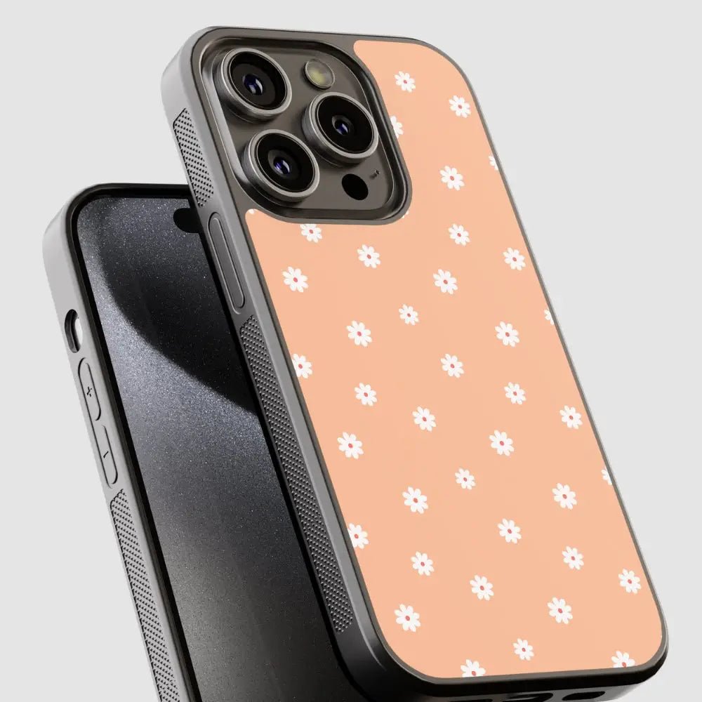 Capa de telemóvel resistente com padrão floral