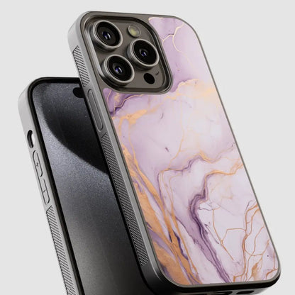 Capa de telemóvel CASE IT UP, design Roxo Dourado