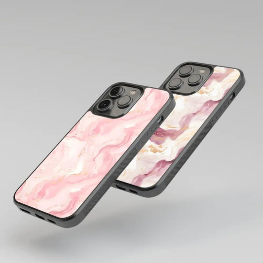 Capa de telemóvel CASE IT UP com design dourado e rosa