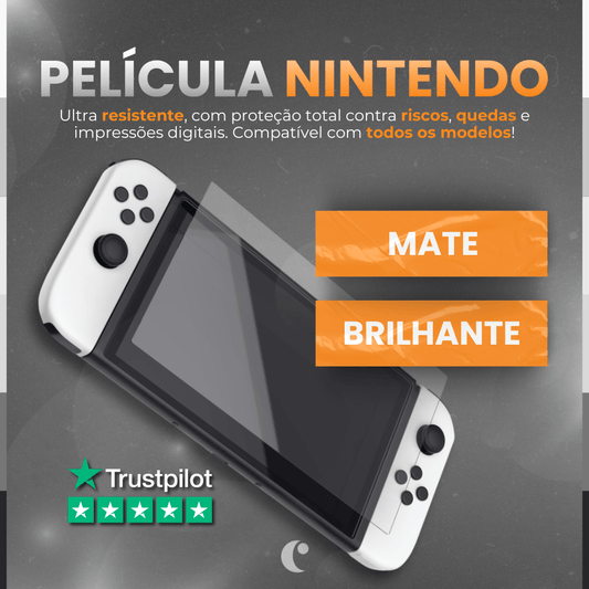 Película Nintendo - Brilhante / Nintendo Switch - CASE IT UP