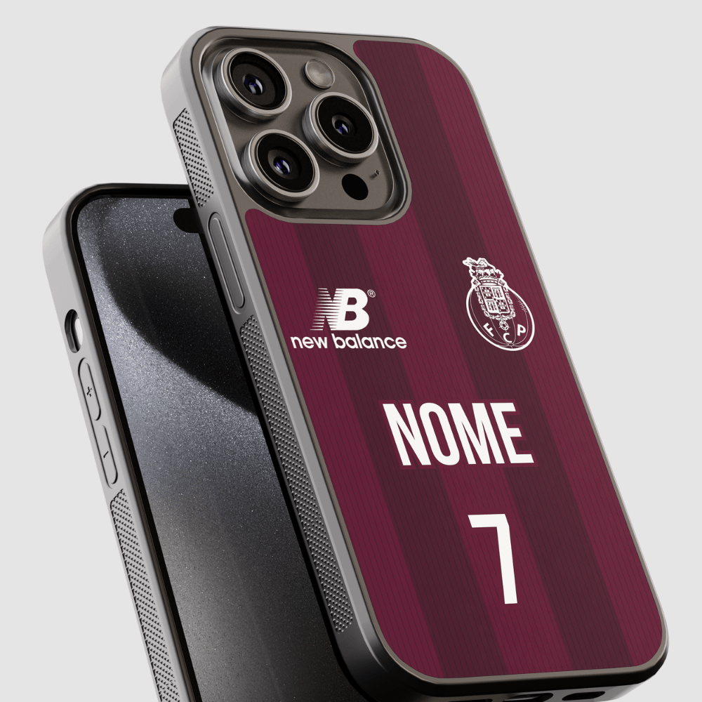 Capa de telemóvel personalizada CASE IT UP com nome e número, equipamento alternativo do FC Porto