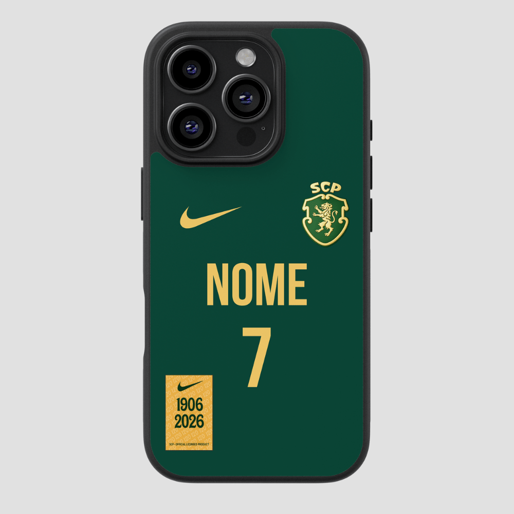 Capa protetora em TPU personalizada, edição Sporting 120 Anos