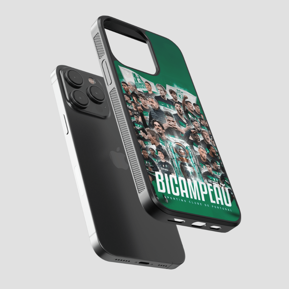 Capa CASE IT UP inspirada no Sporting Bicampeão, vista adicional