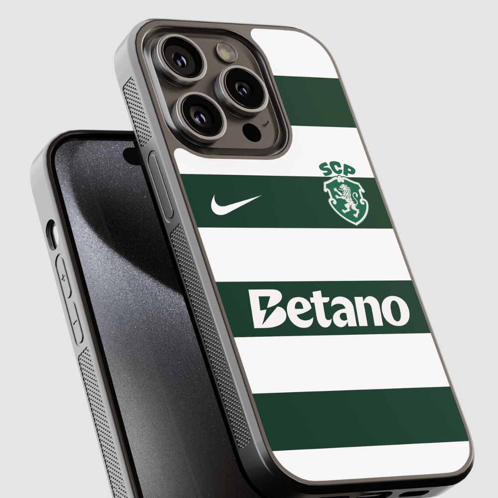 Capa de telemóvel CASE IT UP com design inspirado no equipamento do Sporting 2026/2027