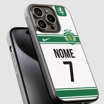 Capa de telemóvel personalizada CASE IT UP com nome e número, design Sporting