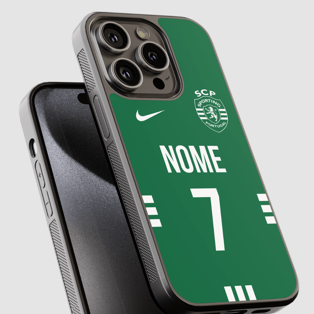 Capa de telemóvel personalizada CASE IT UP com nome e número, design Sporting