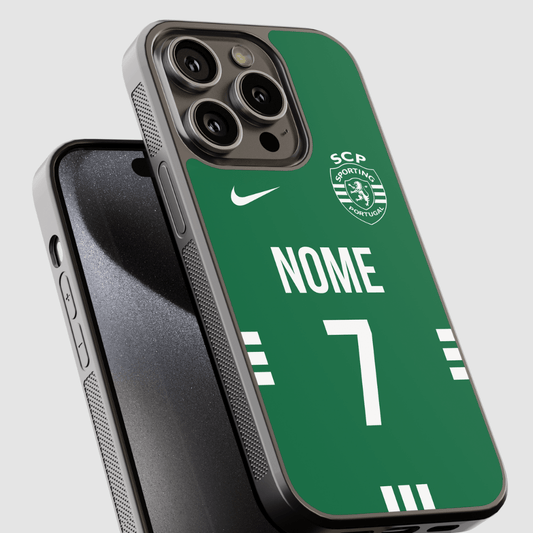 Capa de telemóvel personalizada CASE IT UP com nome e número, design Sporting