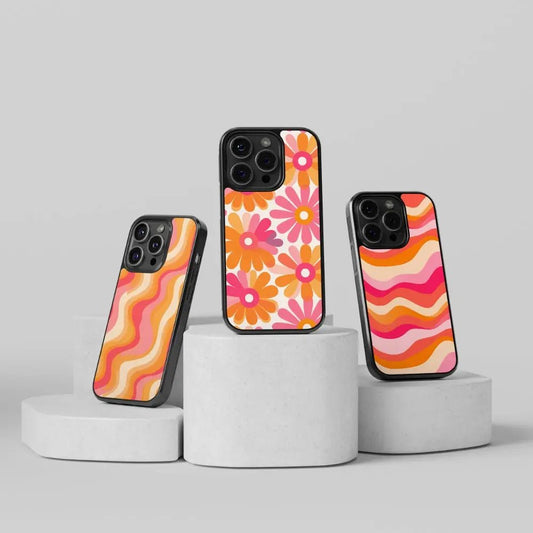 Capa de telemóvel CASE IT UP com padrão vibrante de verão